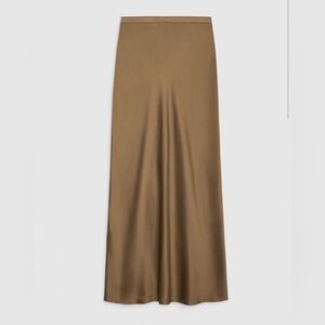Anine Bing Bar silk skirt sepia size xs